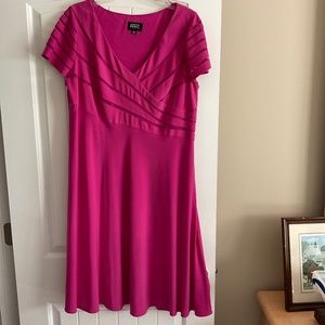 Pink party dress, Adrianna Papell, 16w